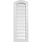 Ekena Millwork Arch Top Surface Mount PVC Gable Vent: Non-Functional, w/2"W x 1-1/2"P Brickmould Frame, 12"W x 32"H GVPAR12X3202SN - alternate 1